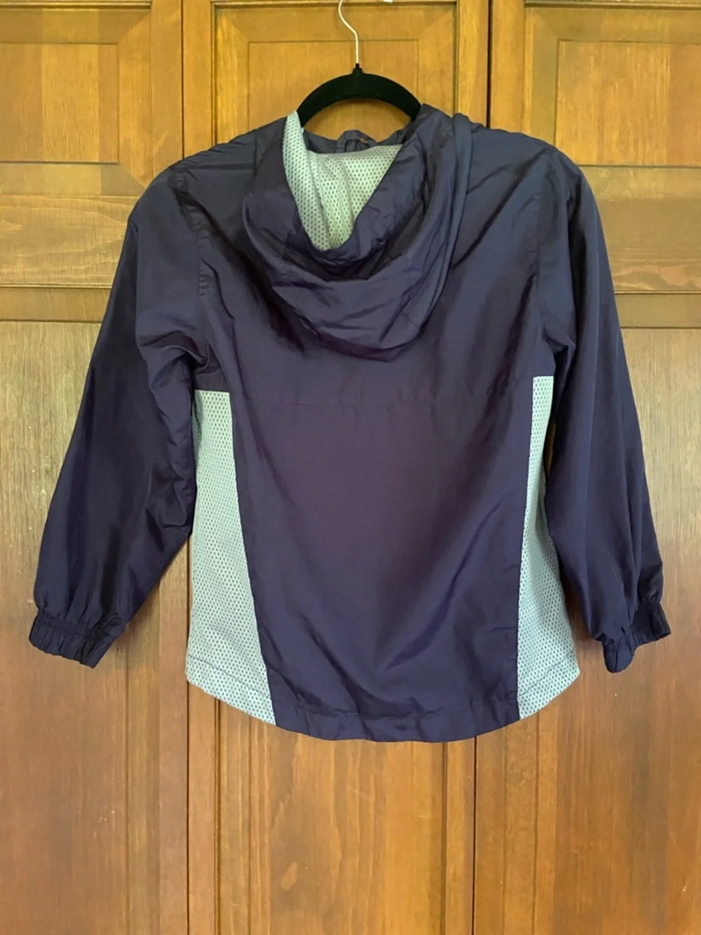 The Children's Place Navy and Light Gray Hooded Windbreaker Jacket